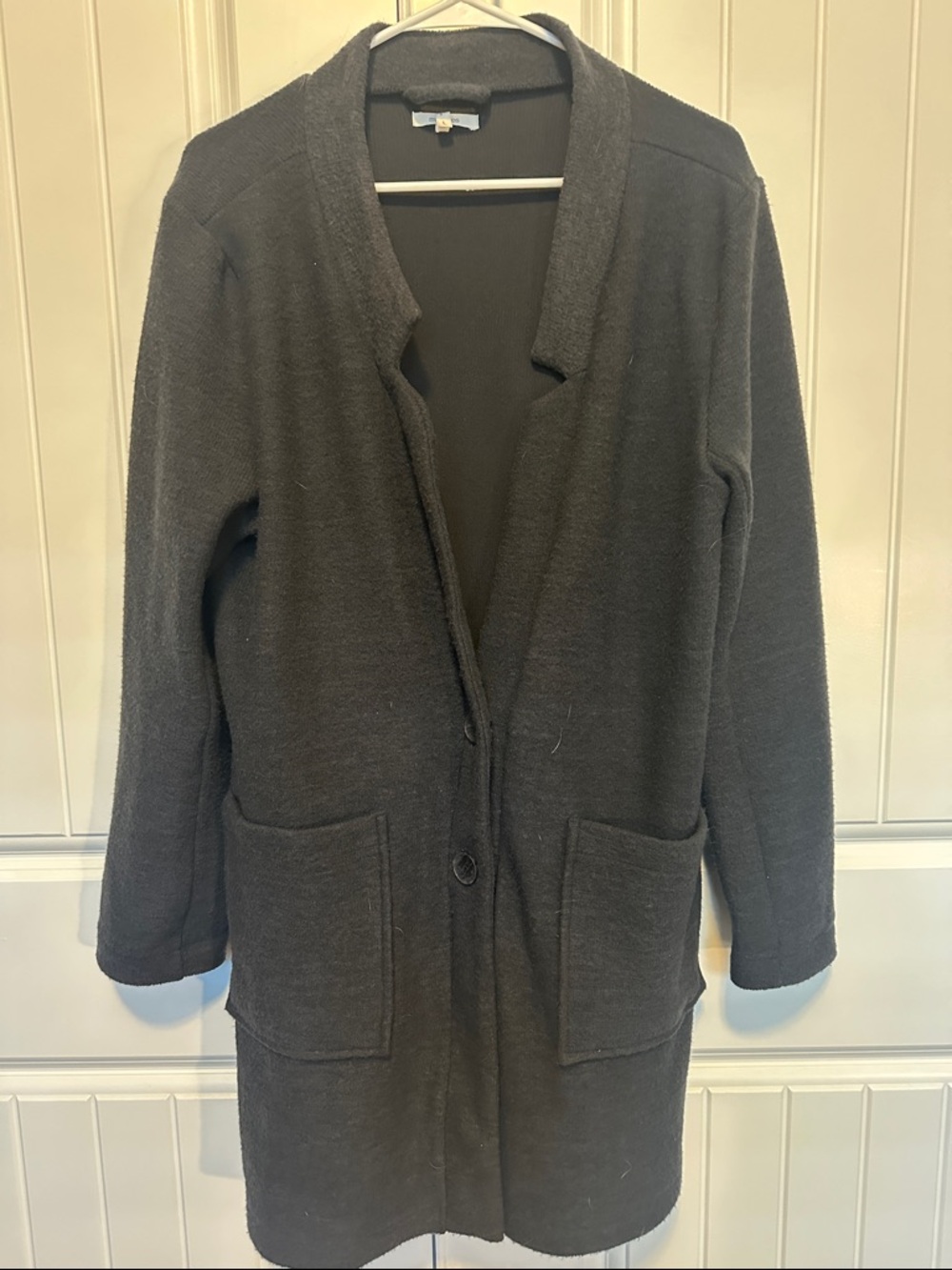 Maurices Black Long Knit Coatigan